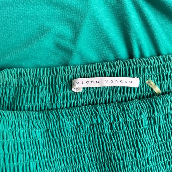 Susana Monaco Maxi Bandeau Elastic Green Dress, Size XS - Picture 11 of 14